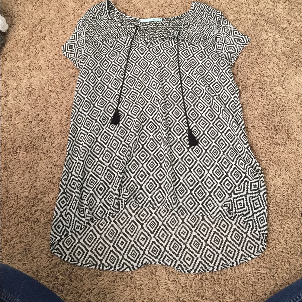 Black and white shirt